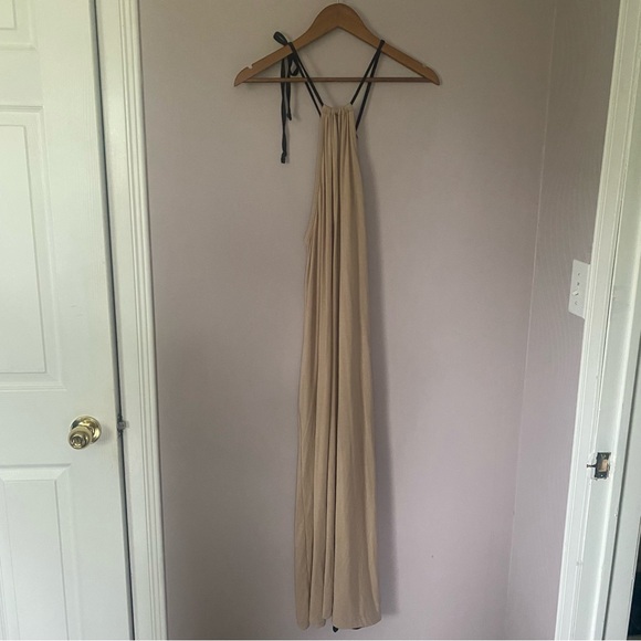 NWOT Halter Midi Black Dress Size Large - Picture 9 of 10